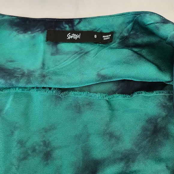 Sportsgirl Green and Navy Camisole Top - Picture 3 of 7